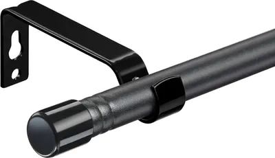 Produktbild von Gardinenstangen für Ringe - Metall Gardinenstange - 76-224 cm - Matt Weiß