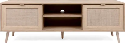 Produktbild von TV-Möbel Bilal 150cm 2 Türen - Eiche/rafia