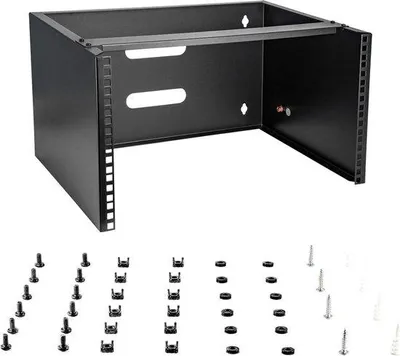 Produktbild von Serverrack für Wandmontage, 36 cm tief, mit Kabelmanagement für Patchpanelbezug