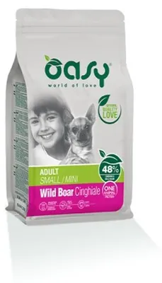 Image de OASY One Animal Protein Adult Small/Mini Wild Boar - croquettes pour chiens - 2,5 kg