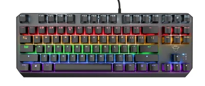 Produktbild von Trust GXT 834 Callaz, Kabelgebunden, USB, Mechanischer Switch, QWERTY, LED, Schwarz