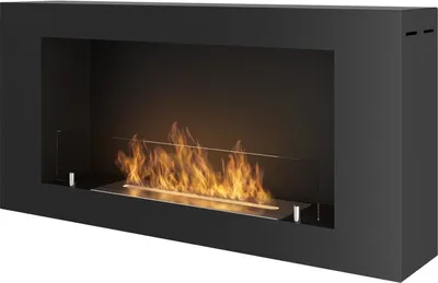 Image de Cheminée murale au bioéthanol BlackBox 910 SimpleFire avec verre
