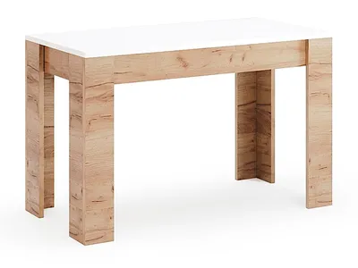 Produktbild von Couchtisch Asti – Eiche Craft Hochglanz – 120×65×76 cm – Moderner Wohnzimmertisch