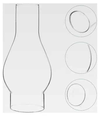 Produktbild von Ersatzglas für Petroleumlampe, winddichter Lampenschirm für Kaminglas, geeignet für Zuhause und Notbeleuchtung