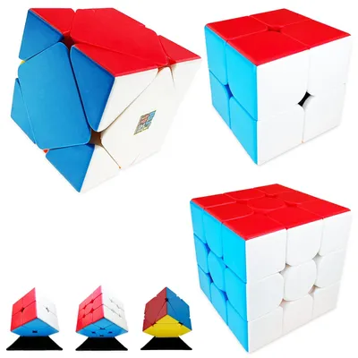 Imagen del producto de Conjunto de cubos Moyu Meilong: 2x2, 3x3, Skewb - Rápidos y precisos