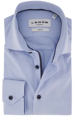 Produktbild von Overhemd Ledub Modern Fit lichtblauw stretch