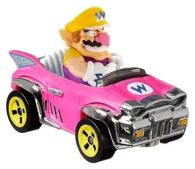 Image de Mattel GRN22 - Hot Wheels - Mariokart - Wario avec Badwagon
