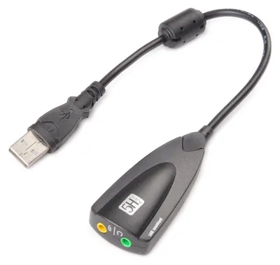 Zdjęcie produktu dla Zewnętrzna karta dźwiękowa USB 2.0 7.1 z dynamicznym dźwiękiem przestrzennym 3D
