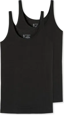 Produktbild von Schiesser Damen 2 er Pack Trägertop Gr. 36 schwarz