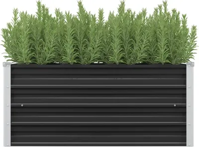 Zdjęcie produktu dla Podwyższona donica, antracyt, 100x40x45 cm, galwanizowana stal