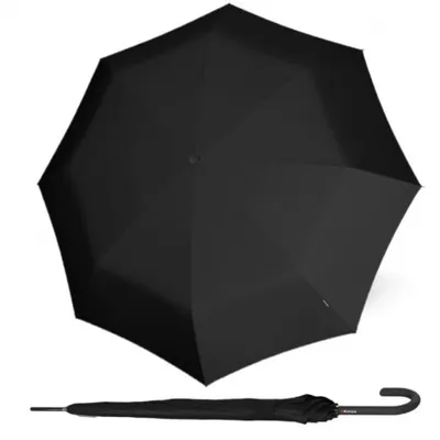 Obrázek produktu pro Knirps KNIRPS T.760 BLACK - elegantní holový vystřelovací deštník