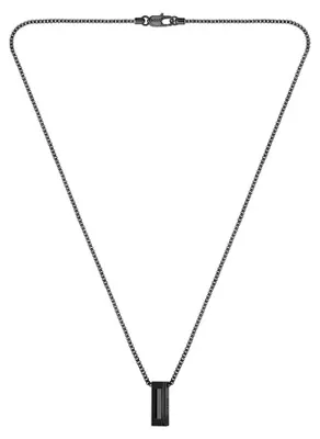 Produktbild von Schwarze Herren-Stahlkette Candor 1580750