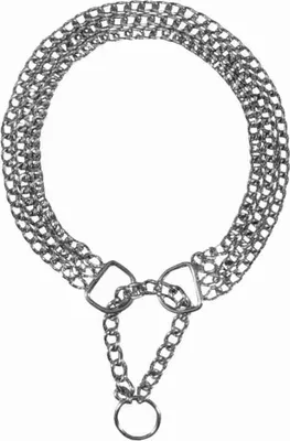 Produktbild von TRIXIE Zug-Stopp-Kettenhalsband, 3-reihig - diverse - 50 cm/2,5 mm