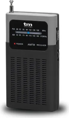Produktbild von TM Elektronen-Analoges Taschenradio Am/FM, Schwarz