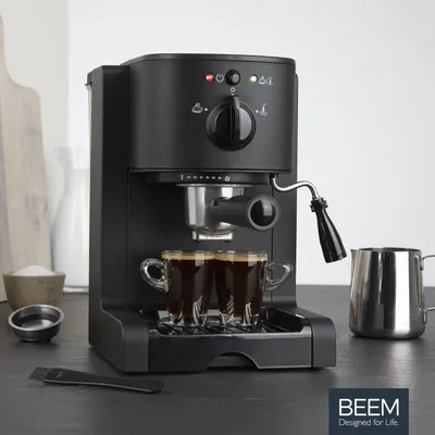Produktbild von BEEM ESPRESSO PERFECT, Espressomaschine, 1,25 l, Gemahlener Kaffee, 1470 W, Schwarz