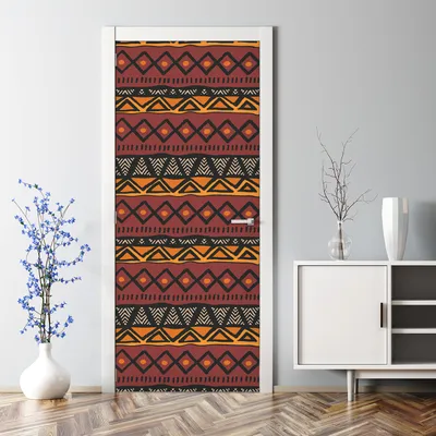 Produktbild von Dekorative Türposter selbstklebend Wandaufkleber Türaufkleber Ethnisch afrikanisch 85 x 200 cm