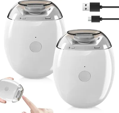 Produktbild von 2 Stück Nagelschleifer Elektrisch, Nagelknipser, Nagelfeile mit 3 Gesch-Ultraleise, Electric Nail Clippers für Kinder Senioren Erwachsene