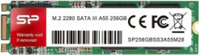 Produktbild von Silicon Power M.2 2280 A55 Half-slim 256 Giga Bites ATA III Serial SLC