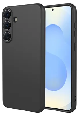 Produktbild von MobyDefend Hülle für Samsung Galaxy S26 Plus - Matte Silikon Schutzhülle - Schwarz