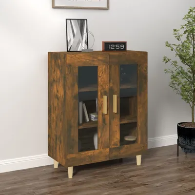 Image de vidaXL Sideboard chêne fumé 69,5x34x90 cm bois composite