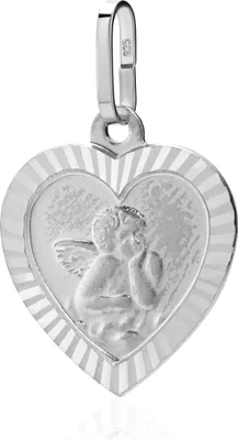 Produktbild von NKlaus Kettenanhänger kleiner Schutzengel 925 Silber 14x13mm Gravur Gott schütze Dich 13405