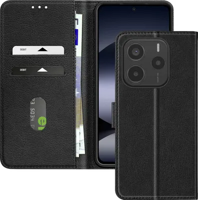 Immagine prodotto di Avizar, custodia in Pelle finta con funzione di supporto Xiaomi Redmi Note 14 5G, nero