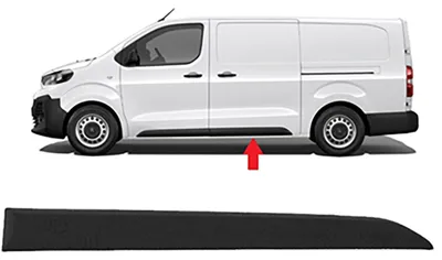 Image de DIEDERICHS 4098225 Baguette décorative/de protection, porte arrière droite pour CITROËN SPACETOURER Bus (V_)