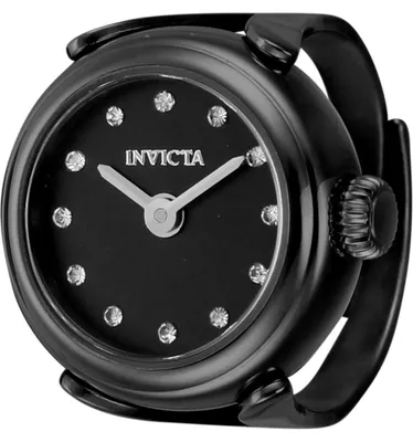 Zdjęcie produktu dla Invicta Mini 44484 Zegarek Damski - Mechanizm Kwarcowy - Stal Nierdzewna z Czarną Tarcza - 17 mm
