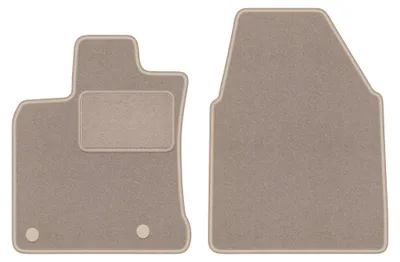 Immagine prodotto di Tappetini anteriori in moquette per Nissan Qashqai I J10 (szeroki) 2007-2013 (crossover) – 2 pezzi, beige, su misura – Wielganizator LUX