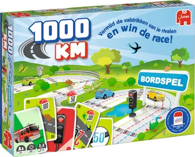 Image de Jumbo 1000KM bordspel, jeu de société, famille, 5 an(s), édition classique, jeu familial