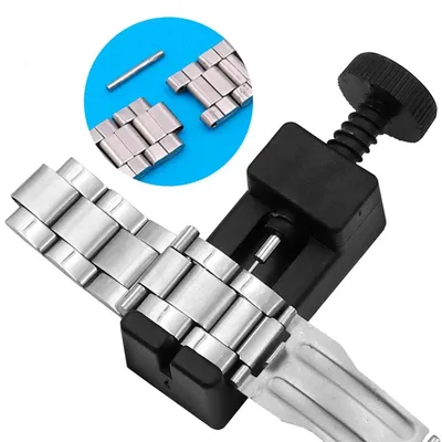 Produktbild von CHPN – Uhrenarmbandverkürzer – Uhrenstift-Entferner – Uhrenwerkzeuge – Einfaches Entfernen von Gliedern – Schwarz – Universell