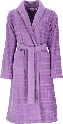 Produktbild von Esprit Damenbademantel Mosaic Farbe dark lilac Größe 48/50