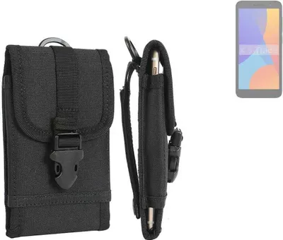 Produktbild von K-S-Trade Holster Handy Hülle kompatibel mit Alcatel 1 (2021) Holster Handytasche Gürtel Tasche Schutz Hülle Robust Outdoor schwarz