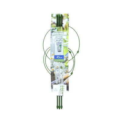 Produktbild von Pflanzenstütze Pflanzenhalter Blumenstütze Rankhilfe Kletterhilfe 3 Ringe Grün
