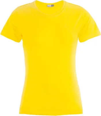 Produktbild von Premium T-Shirt Plus Size Damen, Gelb, XXXL