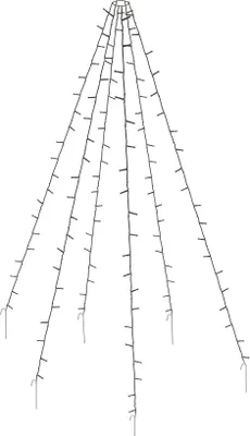 Produktbild von 192 LED Fahnenmast Beleuchtung - H 190 cm