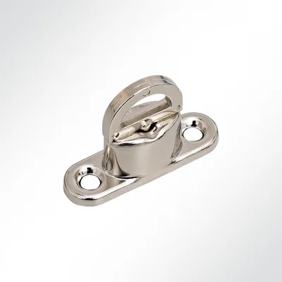 Produktbild von LYSEL® Drehverschluss Planenverschluss Messing vernickelt 40x12x14mm