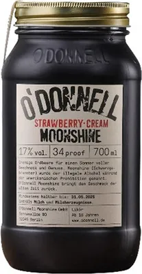 Produktbild von O'Donnell Moonshine Strawberry Cream 17% Vol. 0,7l