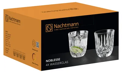 Immagine prodotto di Nachtmann Noblesse Wasserglas, 4er Set, Trinkglas, Becher, Kristallglas, 235 ml, 106707
