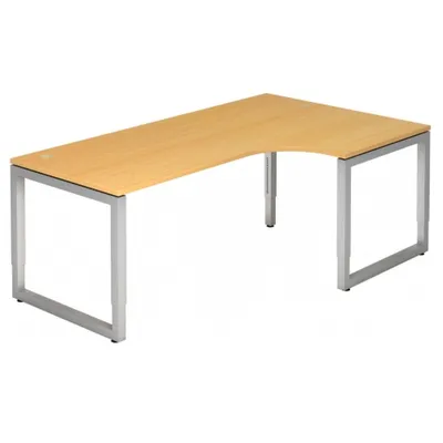 Produktbild von REGO 82 S - 200 x 120 Buche/Silber höhenverstellbar