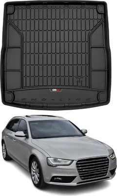 Image de OMAC Tapis de coffre caoutchouc pour Audi A4 B8 Break 2007-2015 Noir Premium
