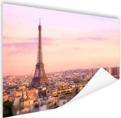 Produktbild von MuchoWow® Poster Paris - Eiffelturm - Himmel 120x80 cm - Bilder