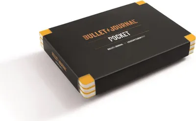 Obrázek produktu pro Leuchtturm1917 Bullet Journal Pocket Yellow 3-Pack
