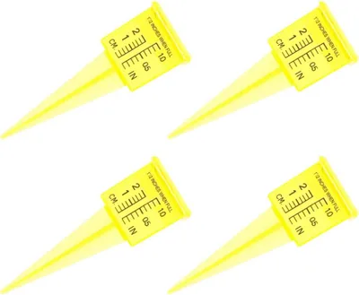 Produktbild von 5 Kunststoff-Regenmesser für den Garten mit 1,5 Zoll Messbereich zur genauen Erfassung der Regenmenge und Bewässerungsüberwachung