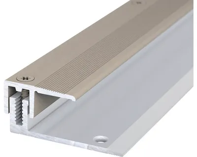 Produktbild von Abschlussprofil Aluminium Edelstahloptik eloxiert 13x50x2700 mm