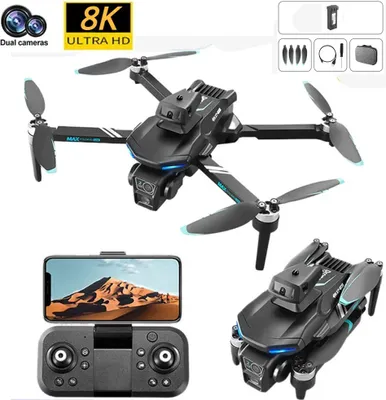 Produktbild von Drohne mit Kamera 8K, RC Faltbare FPV Quadcopter mit 1 Batterien, 26-30 Min. Flug, 3D Flip, Schwerkraftsensor, Headless Mode, Ein-Tasten-Start/Landung
