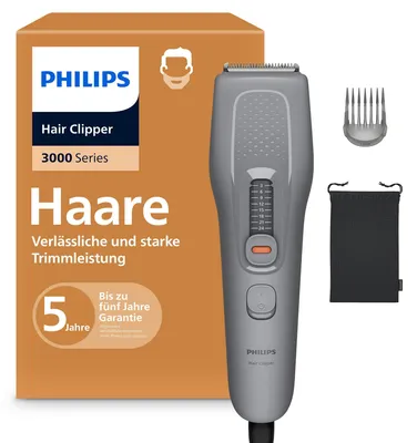 Obrázek produktu pro Philips 3000 series Zastřihovač vlasů HC3723 Série 3000, Šedá, 3 mm, Nerezová ocel, AC, 2 rok/roky, 228 g