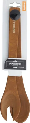 Produktbild von Salatbesteck, Holz, Braun - Cookai