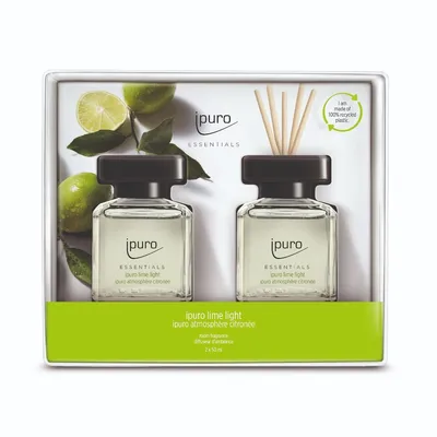 Produktbild von ipuro ESSENTIALS lime light, Duftflasche, Schilfaroma-Diffusor, 0,05 l