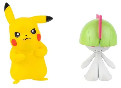 Obrázek produktu pro Figurka Pokémon Ralts & Pikachu, žlutá, žlutá, jedna velikost